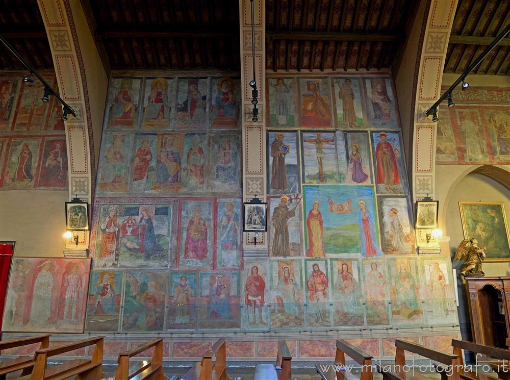 Merate (Lecco, Italy) - Right wall of the church of the Convent of Sabbioncello